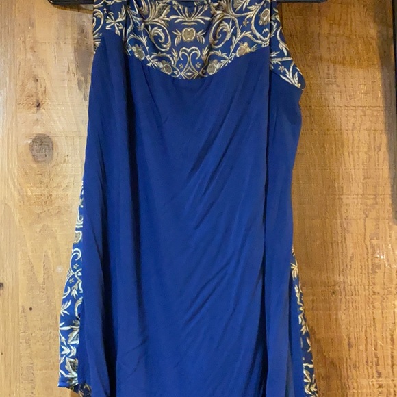 Used, The Limited, Navy and Gold, tank top, large - Picture 4 of 4